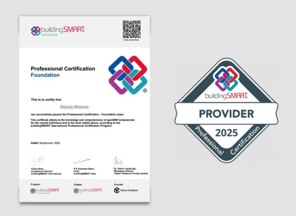 Yatzar academy - buidlingSMART Foundation Course Certification - buildingSMART Provide in India